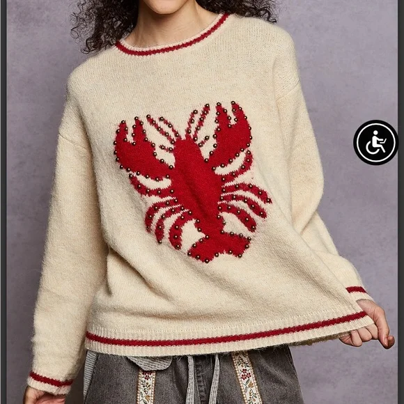POL Lobster Sweater - Picture 6 of 6